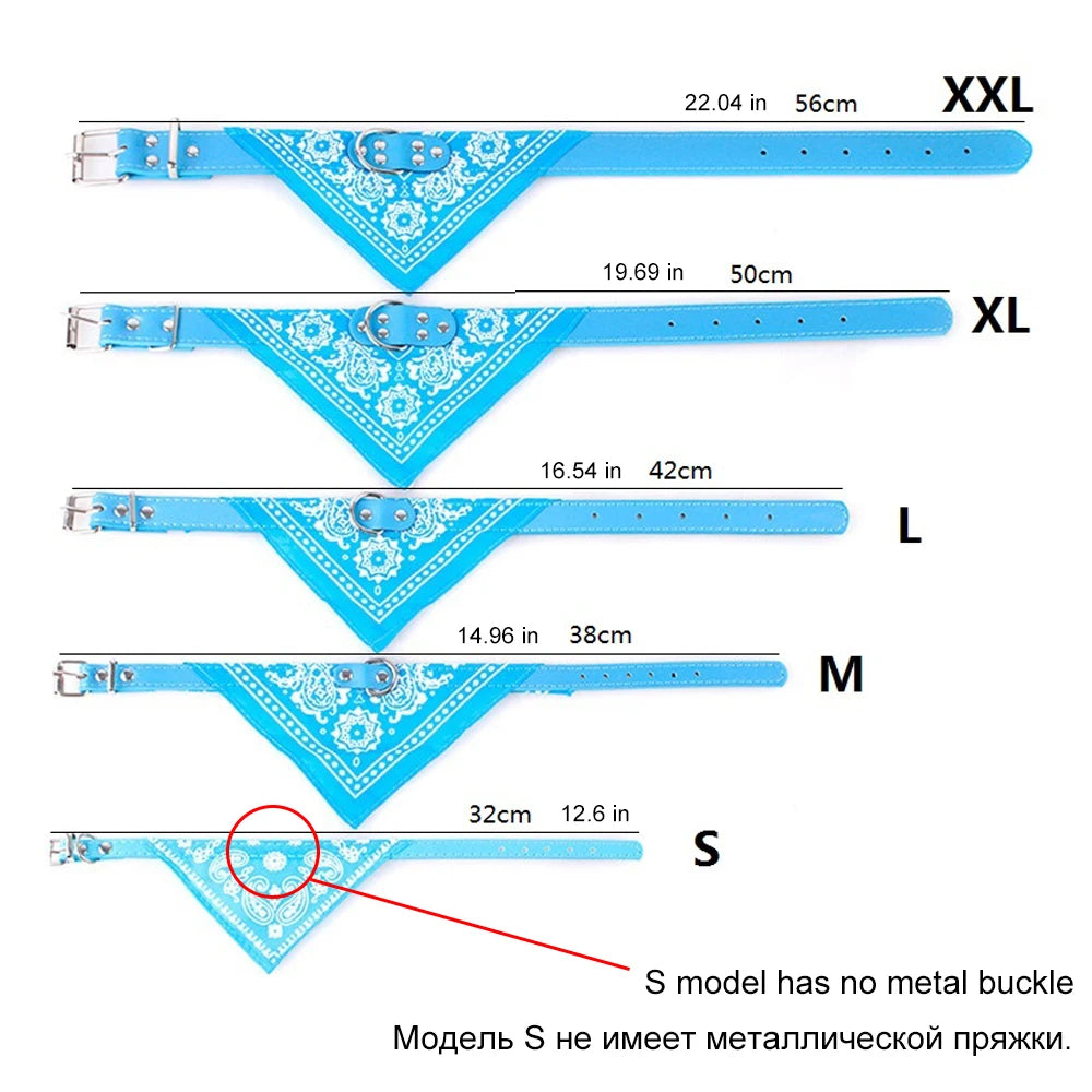 SUPREPET Cute Adjustable Small Dog Collars Puppy Pet Slobber Towel Outdoor Cat Collar Print Scarf  Design Dog Collar Neckerchief