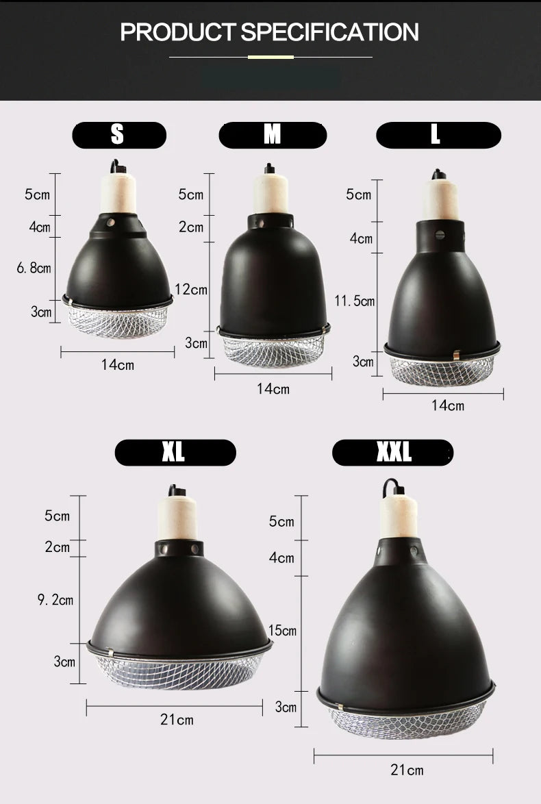 Reptile Terrarium Anti-scald Protective Lampshade Tortoise Lizard Snake Lamp Holder Pet Anti-scalding Cover Safety Light Shade