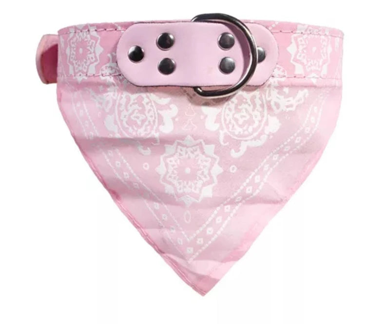 SUPREPET Cute Adjustable Small Dog Collars Puppy Pet Slobber Towel Outdoor Cat Collar Print Scarf  Design Dog Collar Neckerchief