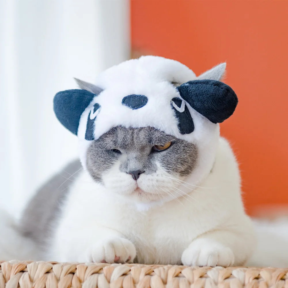 Animal Decorate Pet Cat Hat Multi Sizes Designer Soft Cotton Dogs Accessories Head Wear Adjustable Lovely Winter Kitten Caps