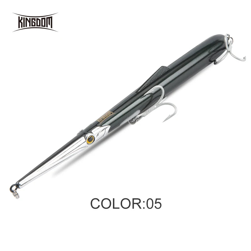 Kingdom Fishing Lures 11g 13g 30g 40g 205mm 130mm Long Casting Needle Pencil Artificial Stickbaits Sinking Floating Fishing Lure