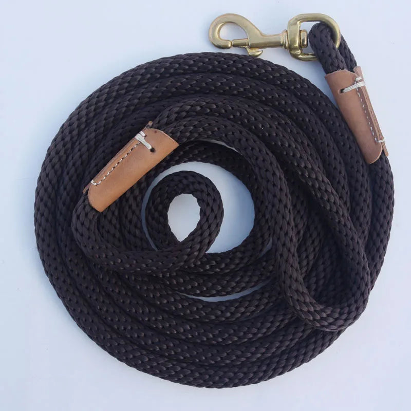 Dog Training Leash Rope Dog Check Cord/ Lightweight Small Medium Dog Tracking Leads 2M 5M 10M black red color Long dog leash