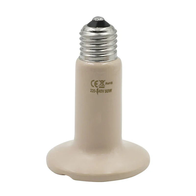 5Pcs Pet Heating Lamp 220V Infrared Ceramic Emitter Heat Light Bulb Pet Brooder Reptile Lamp 25W 50W 75W 100W 150W 200W