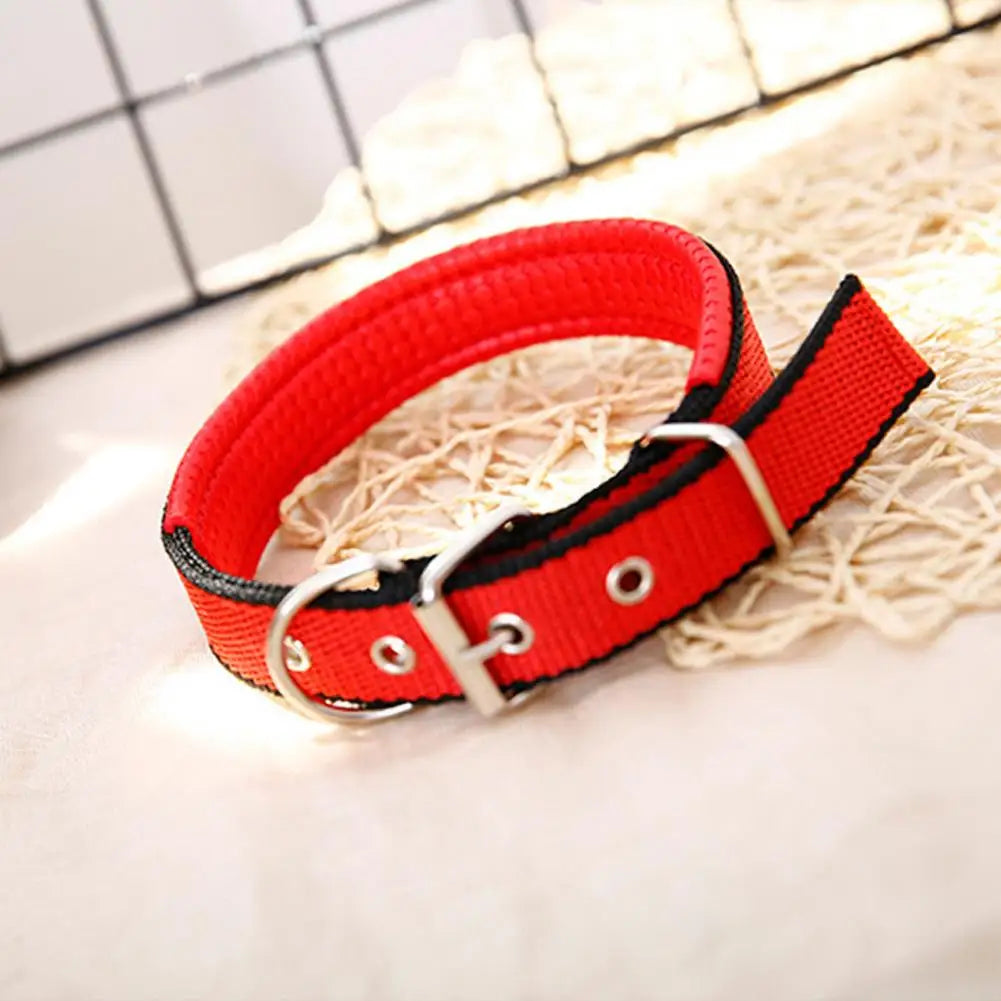 Dog Collars，Nylon，Adjustable Dog Neck Circle，Long-lasting Pet Neck Strap，with Traction Ring，Teddy Keji Pitbull，Pet Supplies