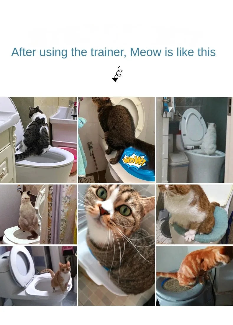 Reusable Plastic Toilet Training Kit for Cats Toilet Trainer Toilet for Puppy Cat Litter Mat Cleaning Product Best