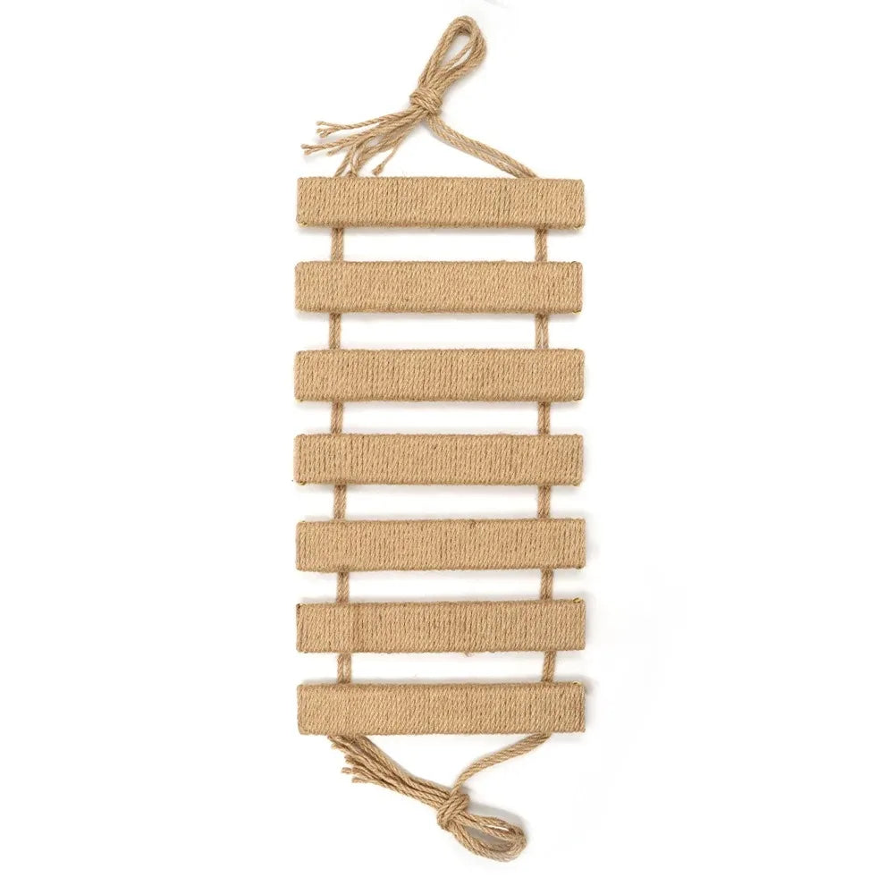 Cat Climbing Ladder Bridge for Cats Cage Sisal Wooden Rope Ladder Pet Furniture Kitten Climber Scratching Post Kitten Toys Tree