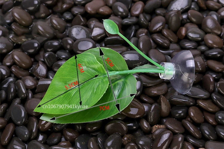 1pcs Fish Tank Artificial Leaf Fish Rest Bed Decor Aquarium Decoration Floating Bed Leaf Hammock FightingPerch Betta Spawning