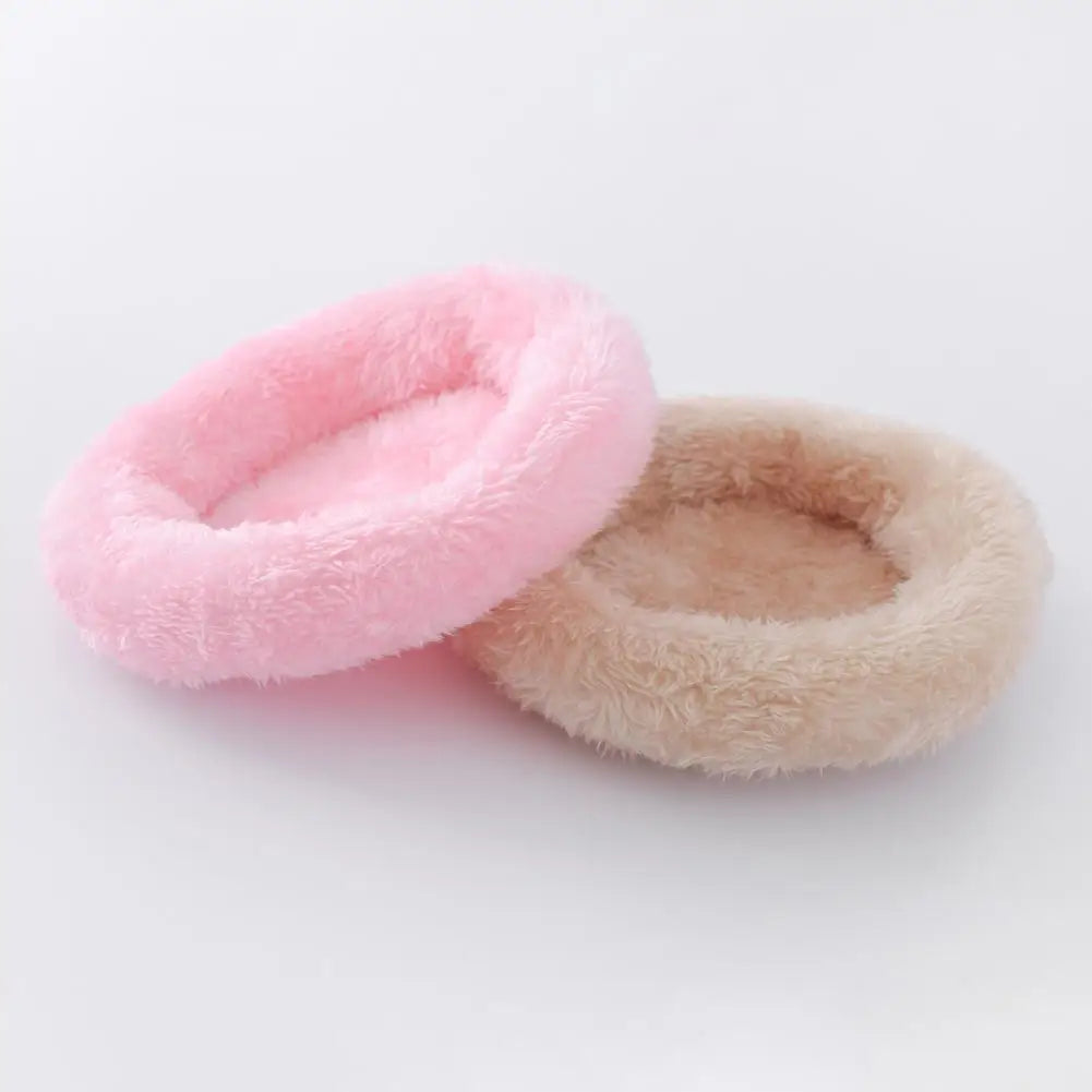 Hamster Bed Circular Hamster Bed Sleep Mat Pad Cute Pet Sofa Hamster Nest  Small Animal Soft Cushion for Hedgehog Squirrel Mice