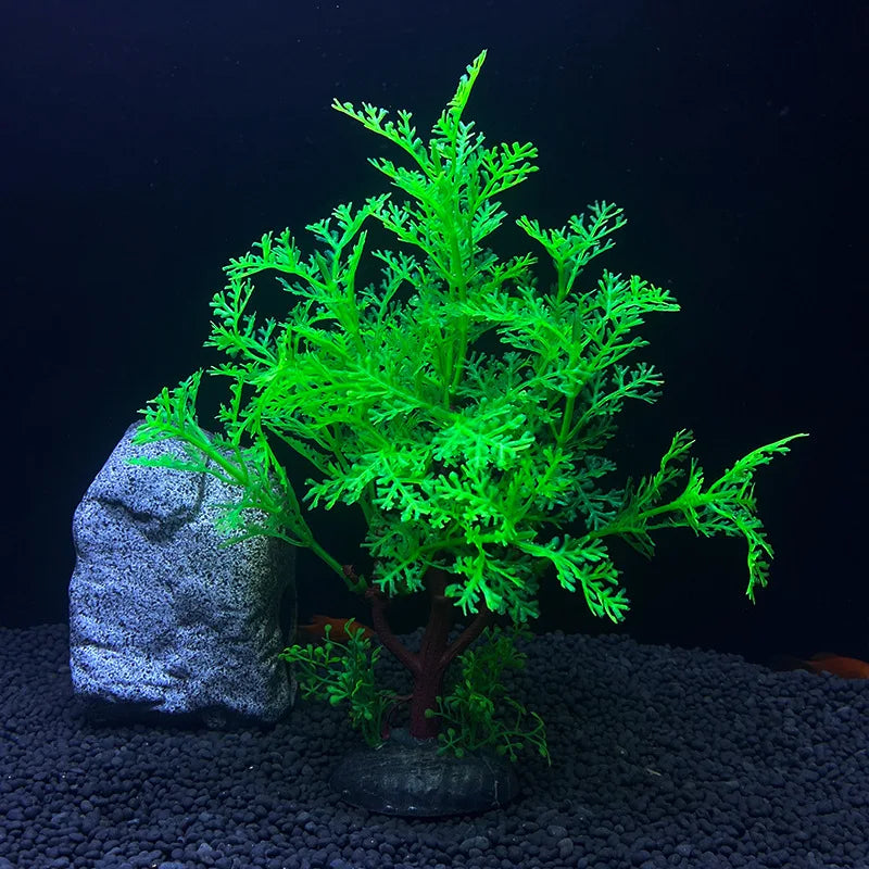 Artificial Aquarium Decor Plants tree Ornament Aquatic Plant Fish Tank DIY Grass Decoration Accessories