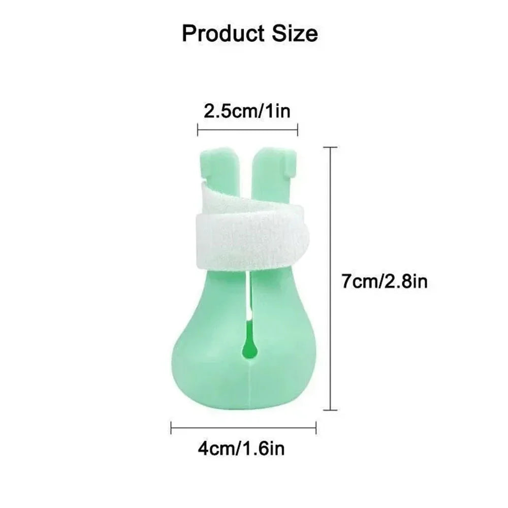 Adjustable Silicone Anti-scratch Cat Foot Shoes for Grooming Bath Washing Claw Cover Socks Cut Nails Protector Pet Grooming Tool