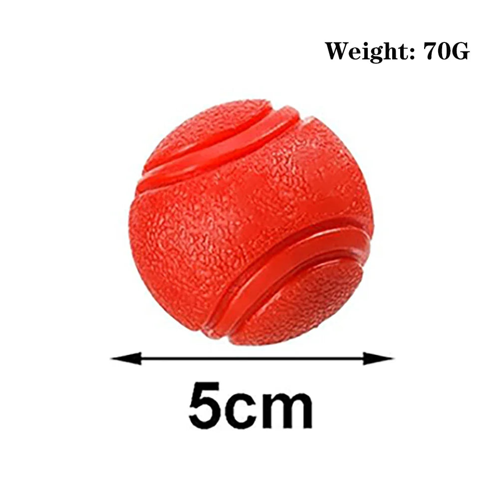 Dog Toy Ball Hard Rubber Solid Ball Non-Toxic Cleaning Teeth Durable To Chew And High Rebound Great Pet Play Training Supplies