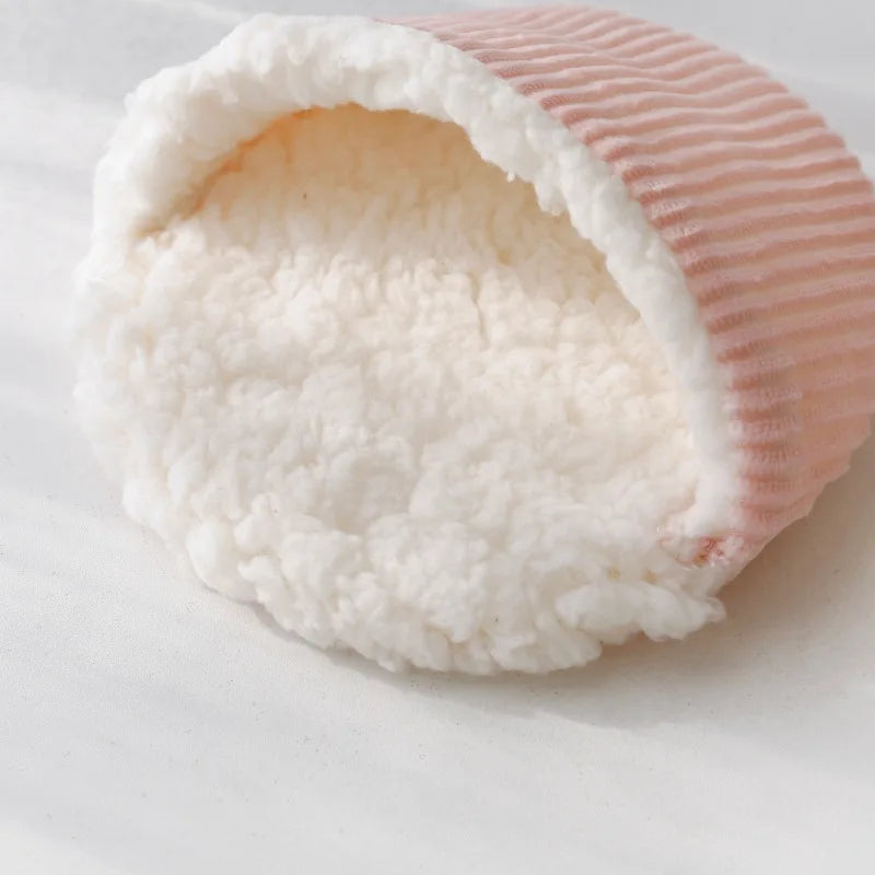 Autumn Winter Warm Solid Fleece Bed Mat Soft Lint Sleep Bed Nest Round Shape for Small Animal Hedgehog Hamster Rabbit Nests Mat