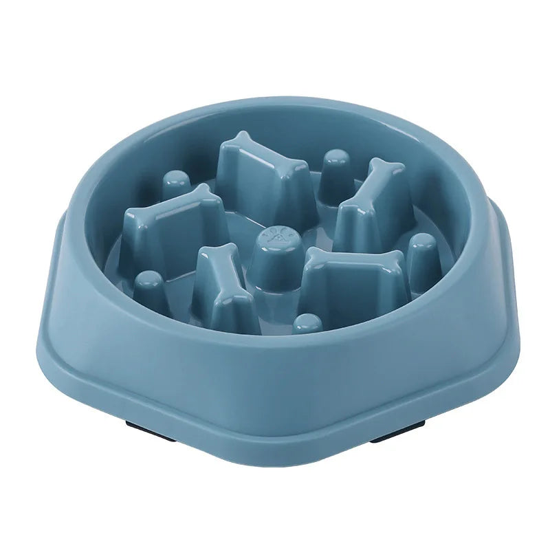 Dog Slow Feeder Bowl Anti-glutton Food Bowl for Dogs Slow Eating Dog Feeders Healthy Diet Pet Feeding Watering Supplies
