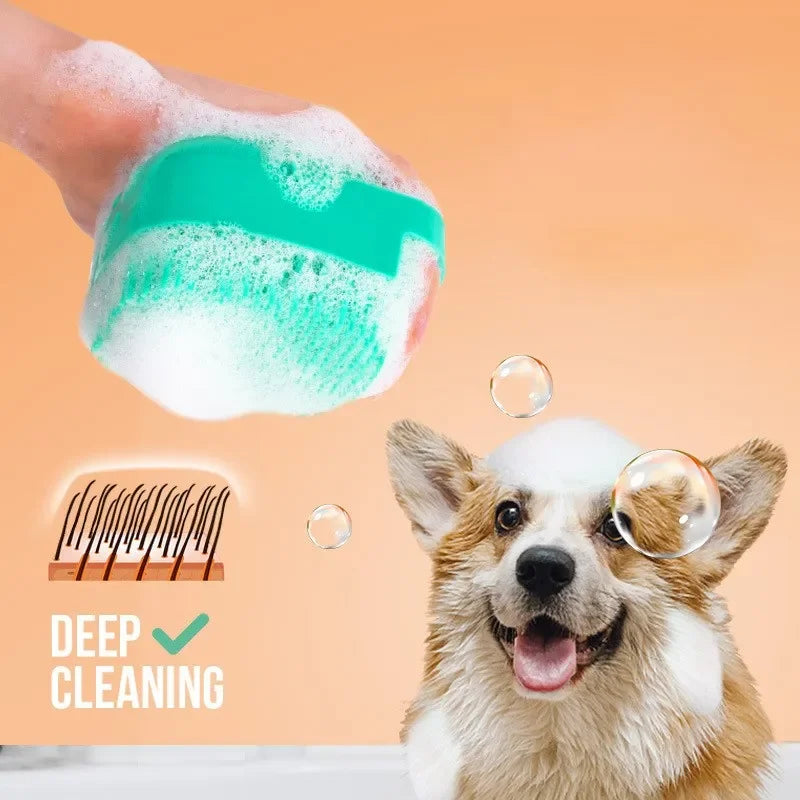 Puppy Dog Bathing Brush Shower Accessories Pet Bath Shampoo Brush Cat Grooming Massage Comb Scrubber Cleaning Grooming Supplies