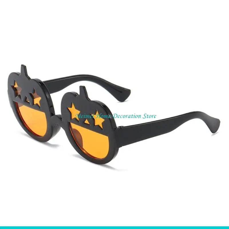H7BF Glasses For Small Dog Animals Dog Accessories Cool Funny Pumpkin Sunglasses