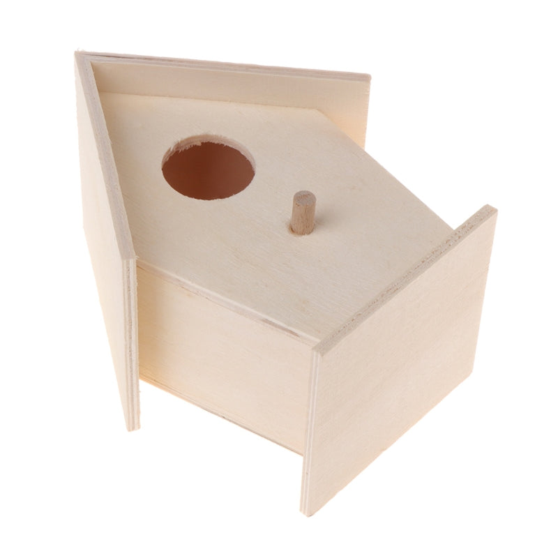 Wooden Bird House for Outside to Paint Bird Nesting Box Handmade Birdhouse with Perch for Small Birds Garden Decor
