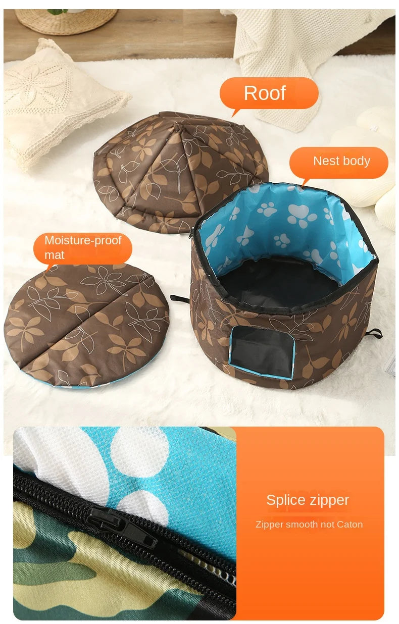 cold cat kennel, dog kennel, oxford cloth, detachable and washable cattery, cat kennel, pet house