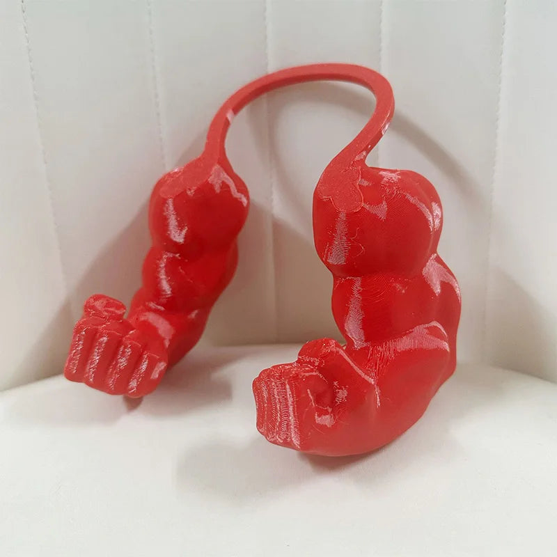 Funny Cat Muscle Arm Clothing Decoration Props 3D Printed Pet Interactive Neck Hanging Toy Role-playing Accessories Birthday Toy