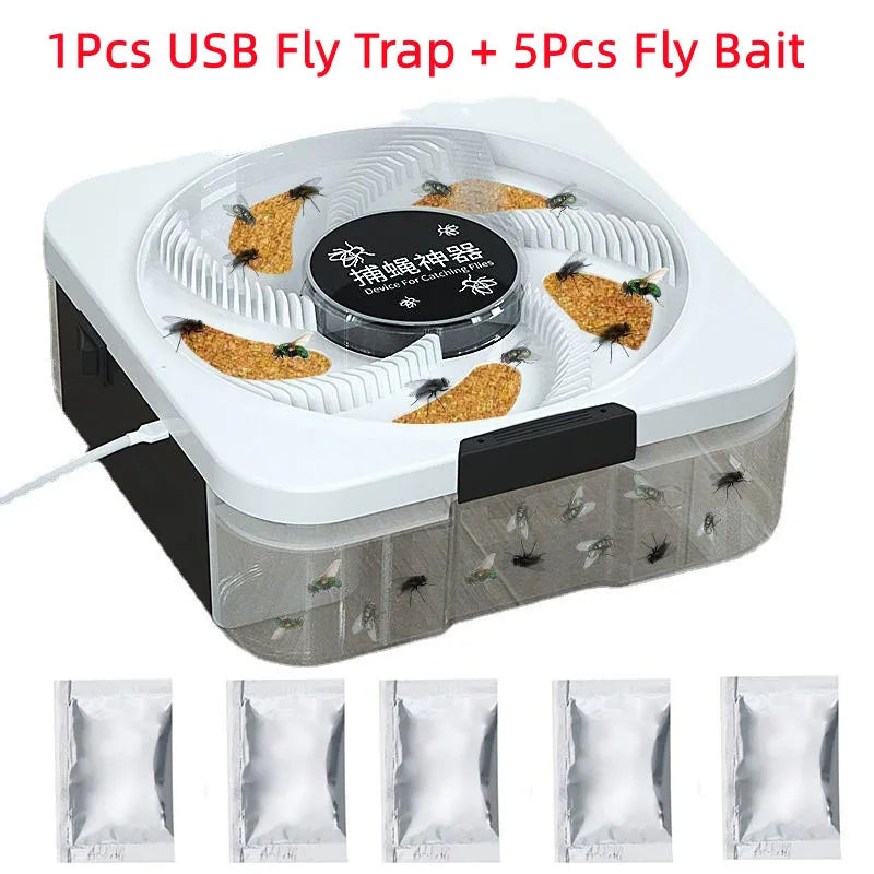 Electric Pest Killer USB Insect Pest Catcher Pest Reject Control Repeller Fly Trap Automatic Flycatcher Indoor Outdoor