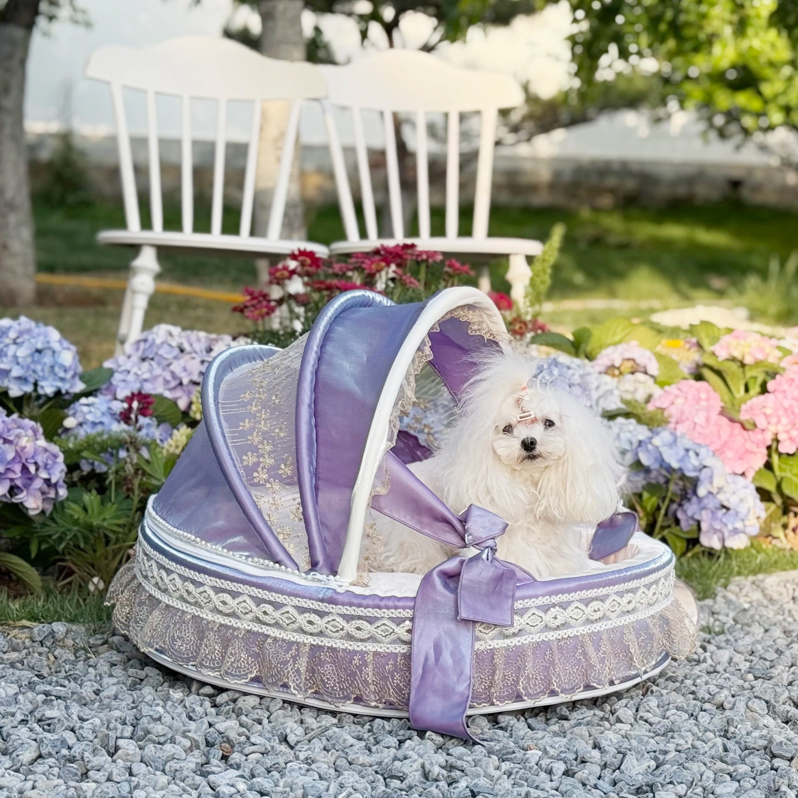 [Top Stream Cute Pet Artifact ] Dreamy Pet Home Light Color Series Pet Cradle Bed Detachable, Washable, Customized, Cat and Dog