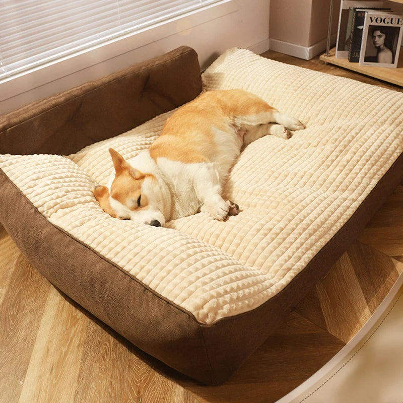 HOOPET Dog Cat Warm Sleeping Bed Cozy Nest Mat Medium Big Dogs Cushion Kennel Cat Pad Pet Supplies