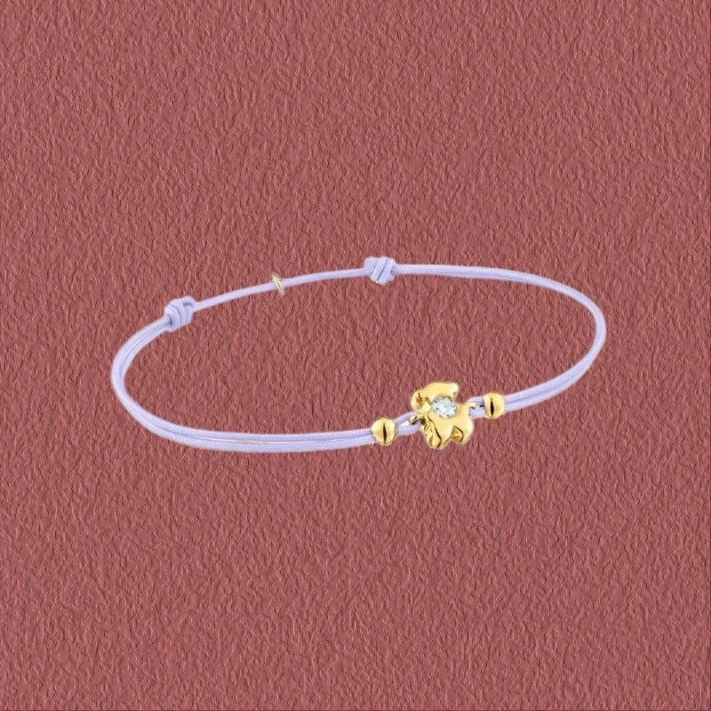 2025 high-end new fashionable pearl bear bracelet, charming decoration, adjustable women's bracelet, engagement romantic gift