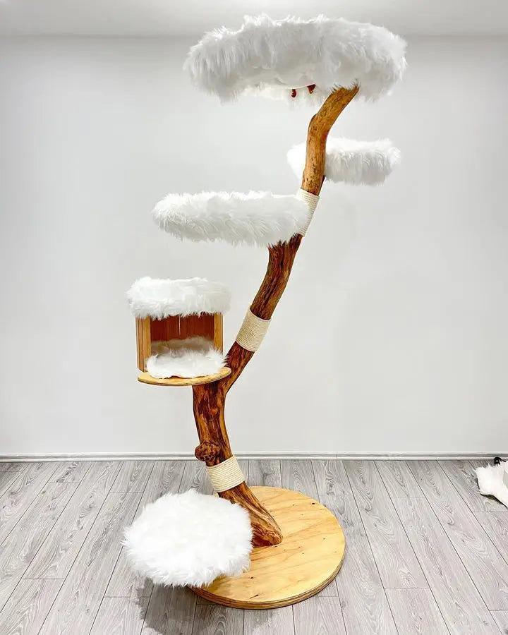 Guansen Biodegradable Large Multi Level Cat Tree Activity Cat Tower Furniture Sisal Scratching Pet Cat Tree