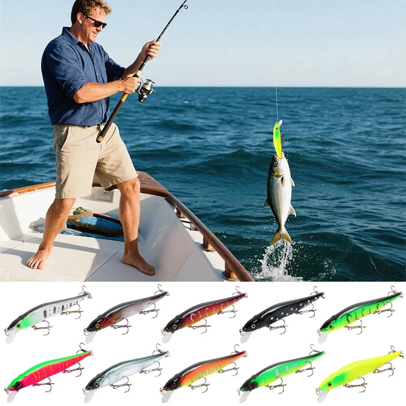 1 Pc Crankbait Wobblers Perch 3D Eyes Artificial Hard Bait Pike Carp Bass Floating Swimbait Saltwater Sea Fishing Pesca