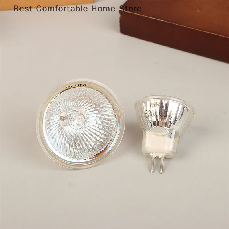 GU10 MR11 MR16 Halogen Reflector Cup Light Thick Glass Halogen Tungsten Spotlight Lamp Cup 120V 220V 35W 50W Bubble