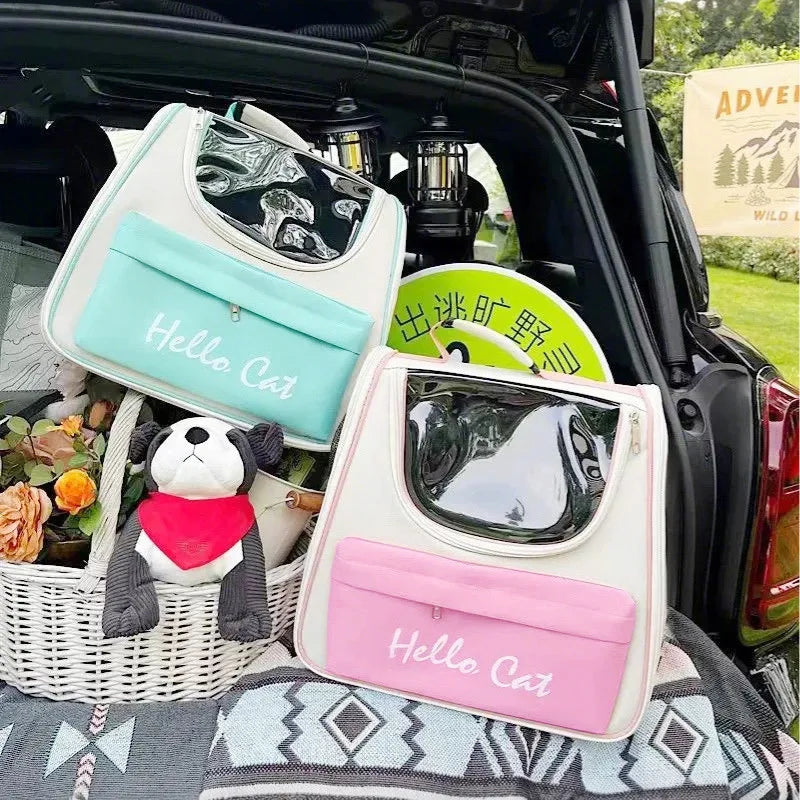 Transparent Cat Backpack Carrier, Space Capsule Pet Travel Bag for Cats & Dogs, Breathable Anti-Sunshine Large Puppy Cage