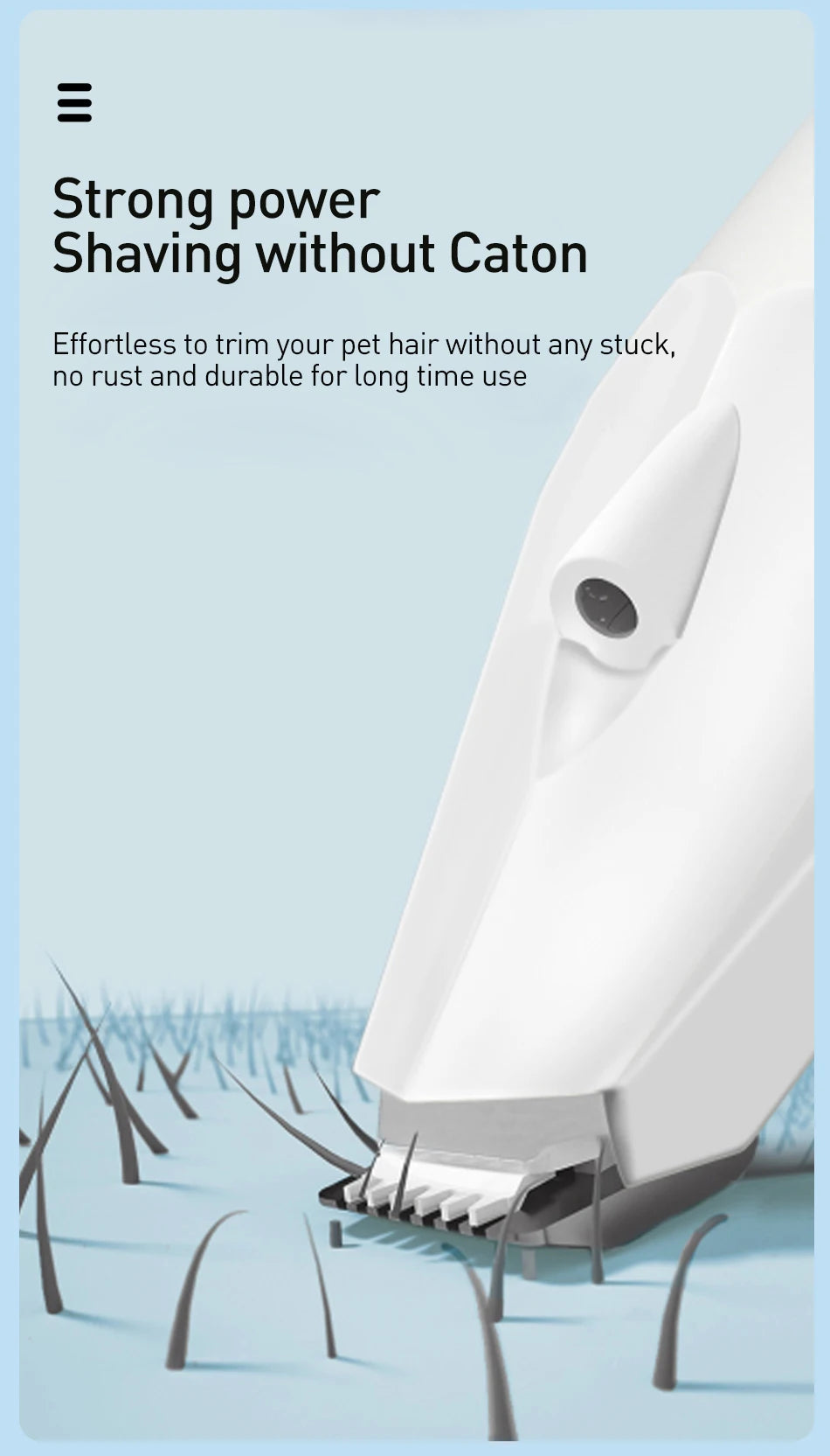 ROJECO Dog Hair Trimmer Professional Pet Foot Hair Trimmer Dog Grooming Clippers  for Dogs Haircut  Hair Cutting Electric Shaver