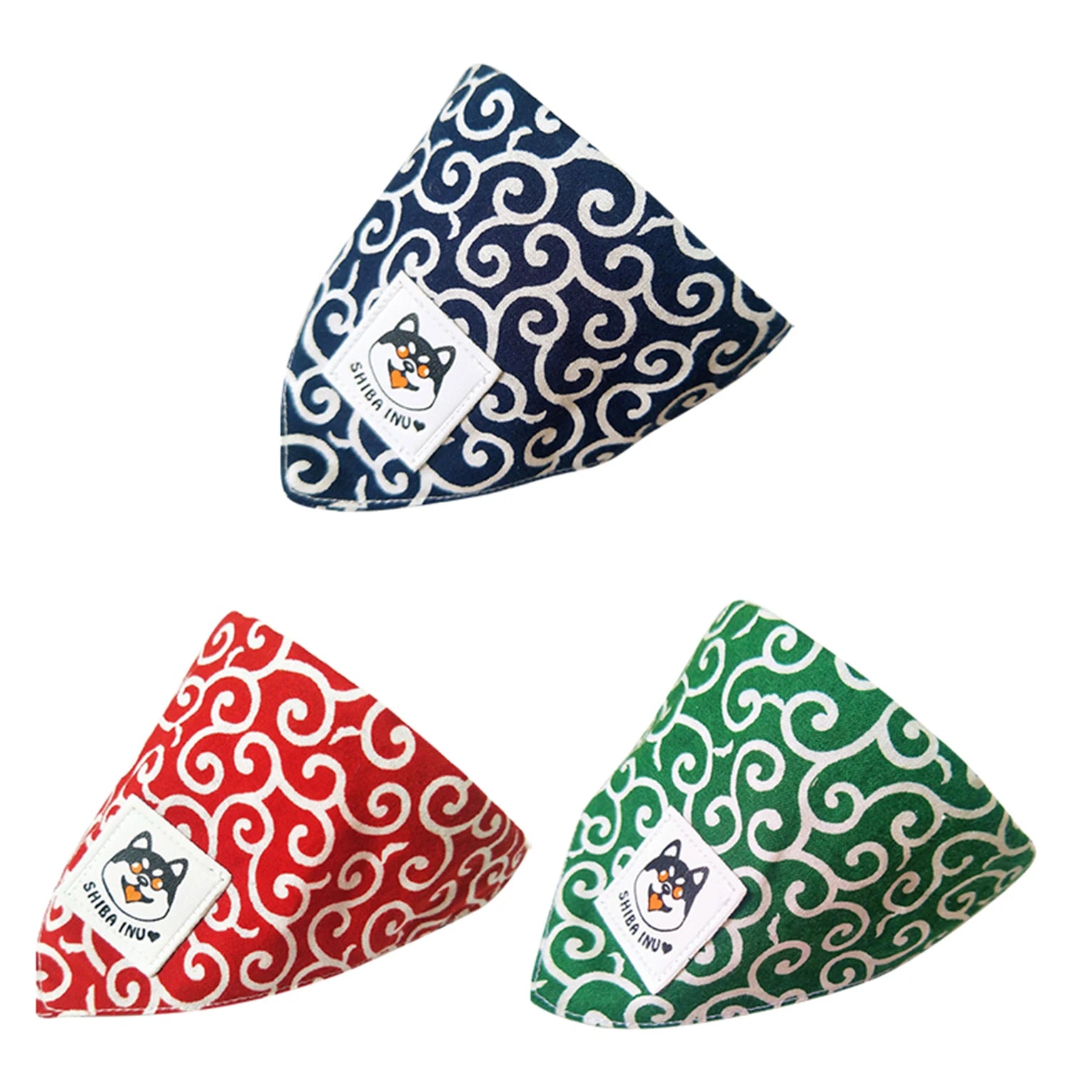 Dog Accessories NEW Pet Dog Bandana Collar Dog Collar Neckerchief Cute Puppy and Shiba Inu Printed Triangle Neck Scarf Saliva