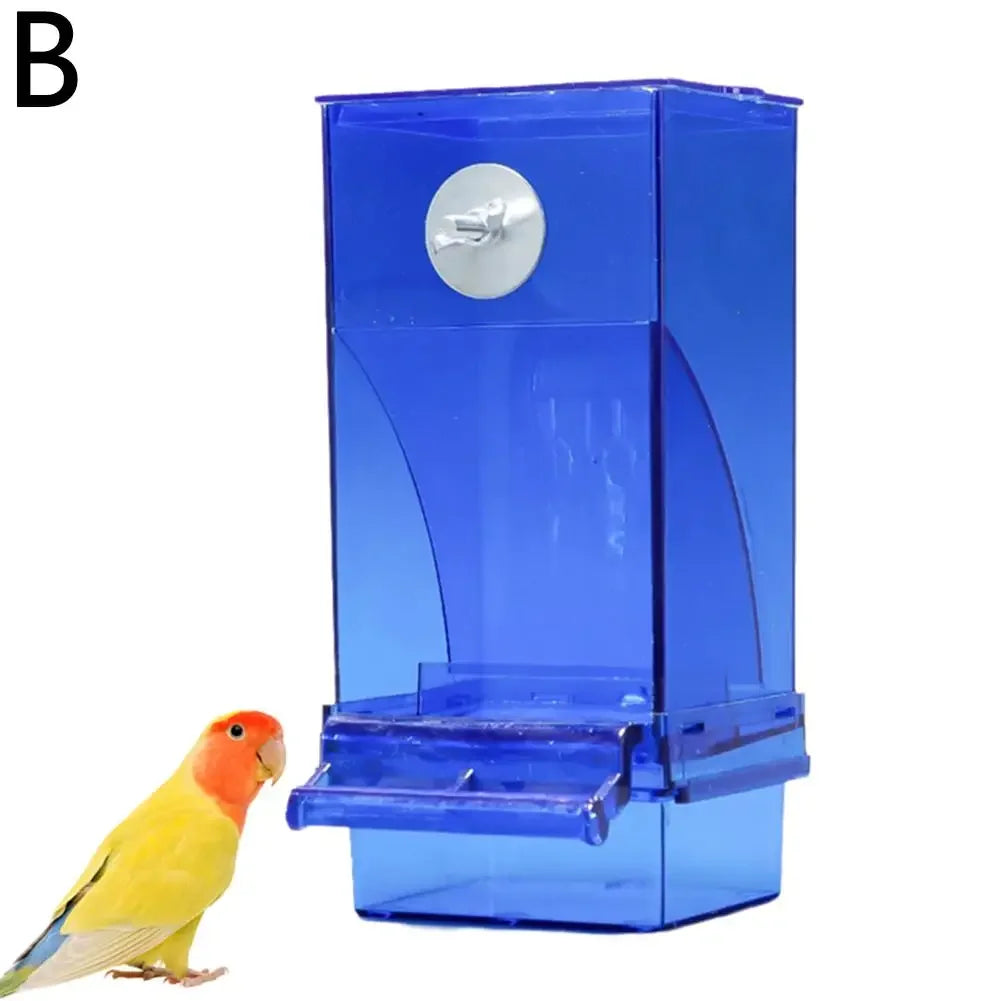 No Mess Bird Feeders Automatic Parrot Feeder Drinker Acrylic Seed Food Container Cage Accessories For Small And Medium Para I5F4