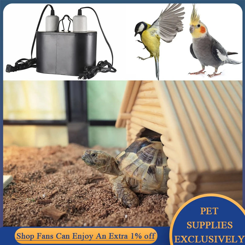 Lampshade for Reptile UVB/UVA Heat Calcium Lamp Bulb for Turtle Lizard Snake Lguanas Feeding Box E26/E27 Energy Saving Light