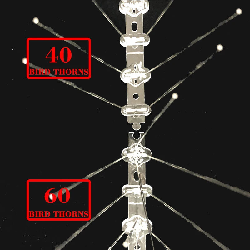 HOT SALE Plastic Repeller Bird and Pigeon Spikes Deterrent Anti Bird Stainless Steel Spike Strip Bird Scarer Repeller for Pigeon