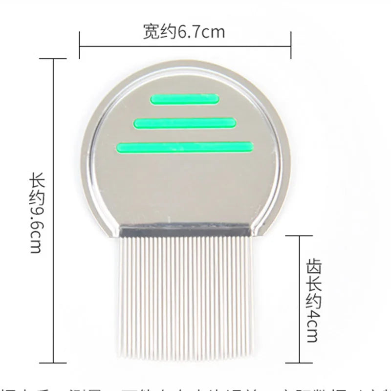Stainless Steel Terminator Lice Comb Children Hair Removal Headdress Super Density Teeth Remove Nits Comb Dog Brushes Accessory
