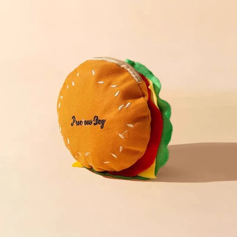 Pet Cute Burger and French Fries Backpack Towing Rope Cat Vest Dog Chest Strap for Walking Dog Rope Supplies Dog Bag
