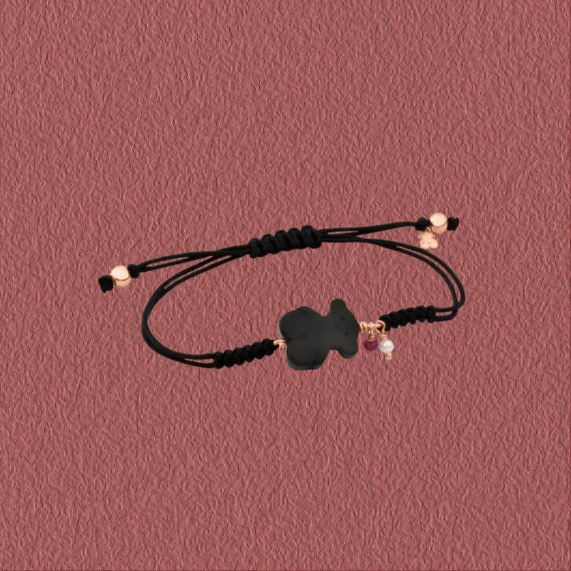 2025 high-end new fashionable pearl bear bracelet, charming decoration, adjustable women's bracelet, engagement romantic gift