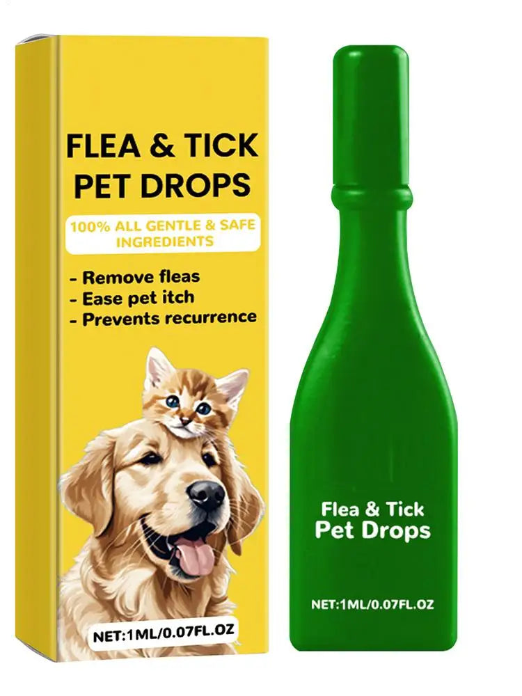 Pet Dogs Cat Vitro Drops Pet External Drops Anti Flea Drops Long Lasting Tick Removal Tool Comfortable Tick Liquid for Cats