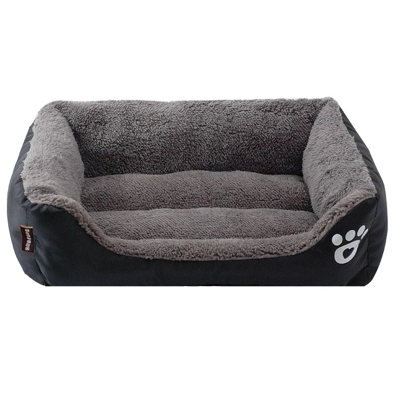 (S-3XL) Large Pet Cat Dog Bed 8Colors Warm Cozy Dog House Soft Fleece Nest Dog Baskets House Mat Autumn Winter Waterproof Kennel