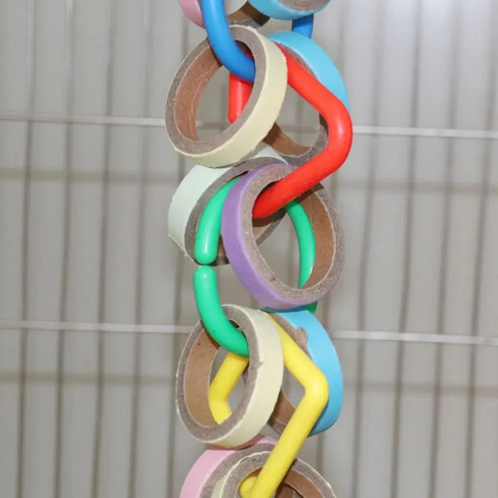 Parrot Toys For Large Birds With Metal Hook Colorful Chewing Parrot Toys Parrot Toy Bird Toy For Parrots Bird Cage Accessories
