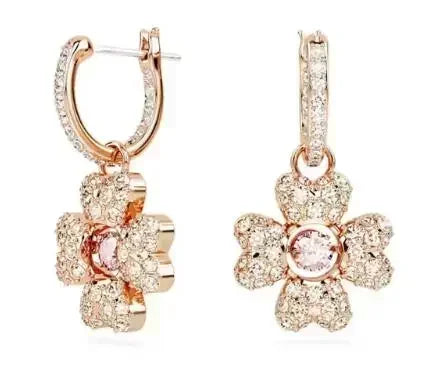 New Hot Sale Idylia Crystal Pearl Heart-shaped Lucky Grass Set; Elegant and Noble Cat Accessories as a Gift