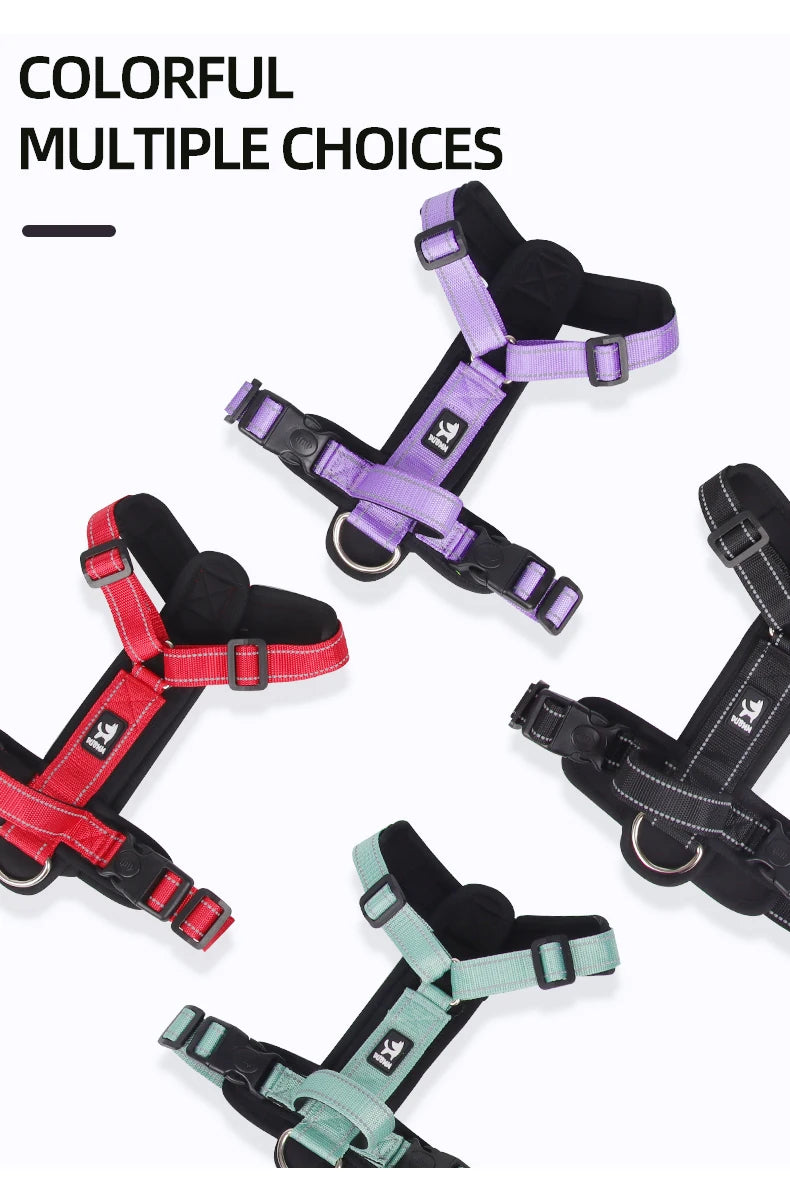 Pet Dog Harness With Handle for Medium Large Dogs French Bulldog Vest Harness Adjustable Puppy Chest Straps Labrador Dogs Collar