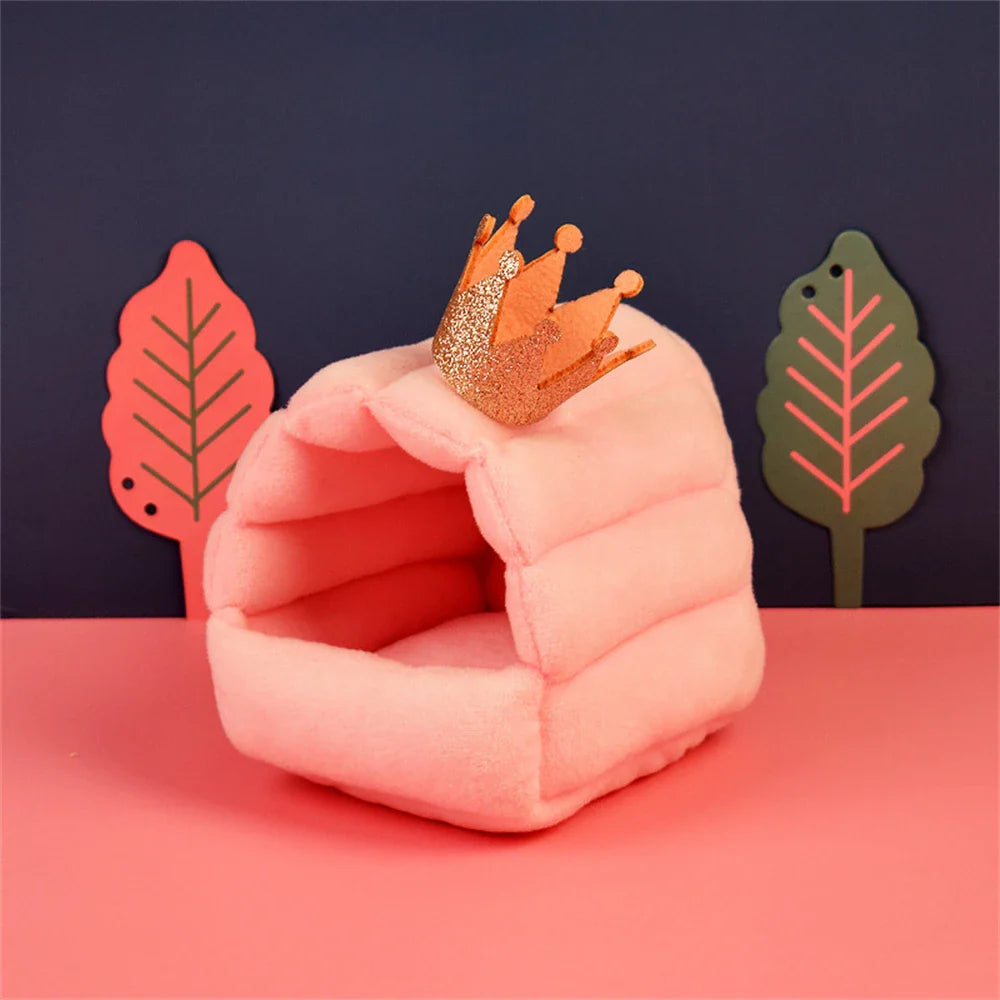 Pet House Chinchilla Rat Rabbit Bed Small Pet Animal Hamster Cute Warm Cotton Nest Pet Accessories Pet Supplies Christmas Gift