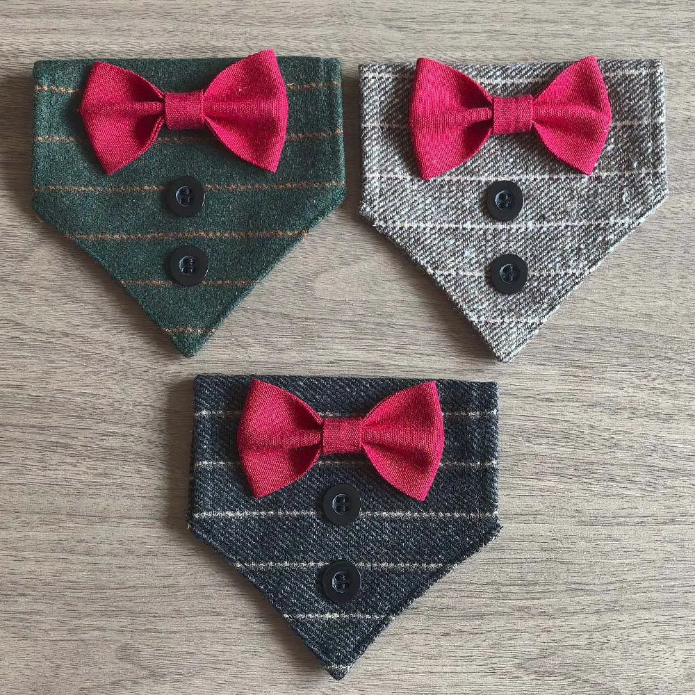 Halloween Christmas Cat Handsome Bow Tie Triangle Scarf Collar Fashion Suit Pet Triangle Scarf