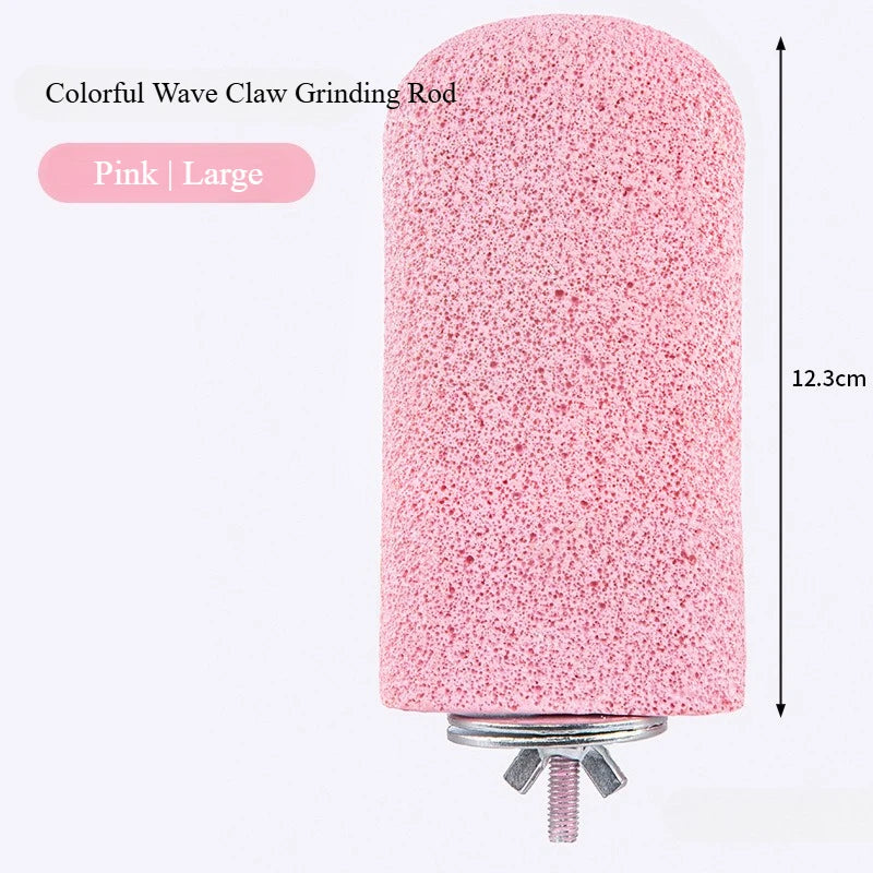 Bird Resin standing paw grinding sticks Nail Trimming Perch Paw Grinding Stick Bird Toys Parrot Grinder Parrot perch bird stand