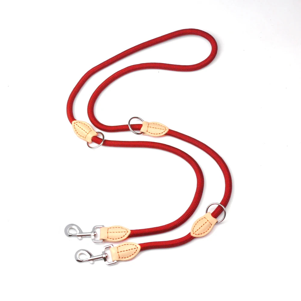 2nd Multipurpose Big Dog Double Leash Generation Medium Adjustable and Nylon Luxury Hands Free Leash for 2 Dogs