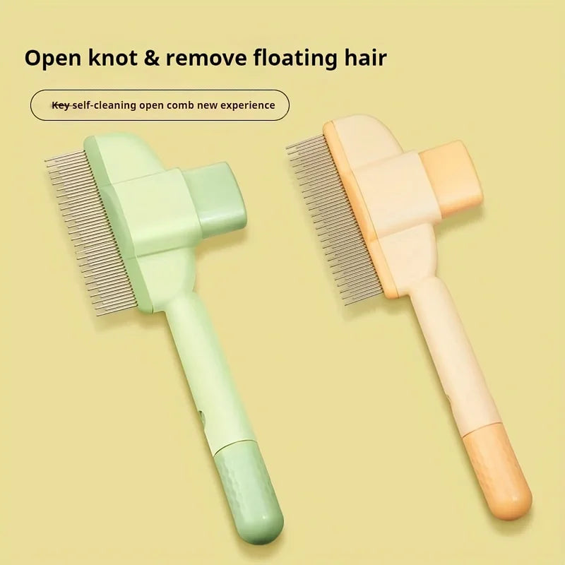 Dogs & Cats Hair Knot Comb To Remove Floating Hair Brush Cat Grooming Pet Self-cleaning Comb, Dog Grooming Comb