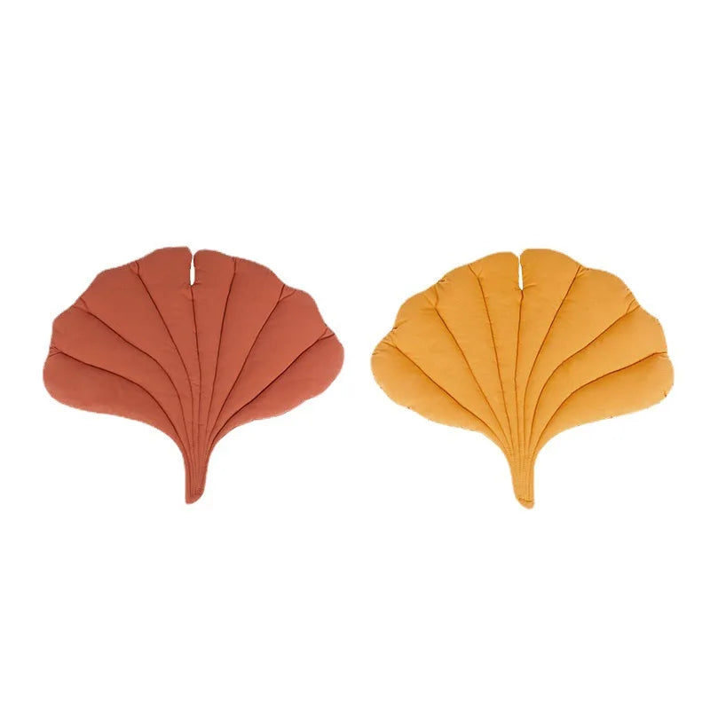 Leaf Shape Pet Mat Cotton Thickened Cat Dog Bed Cushion Four Season Soft Sleeping Pad for Crate Kennel Sofa Floor Use