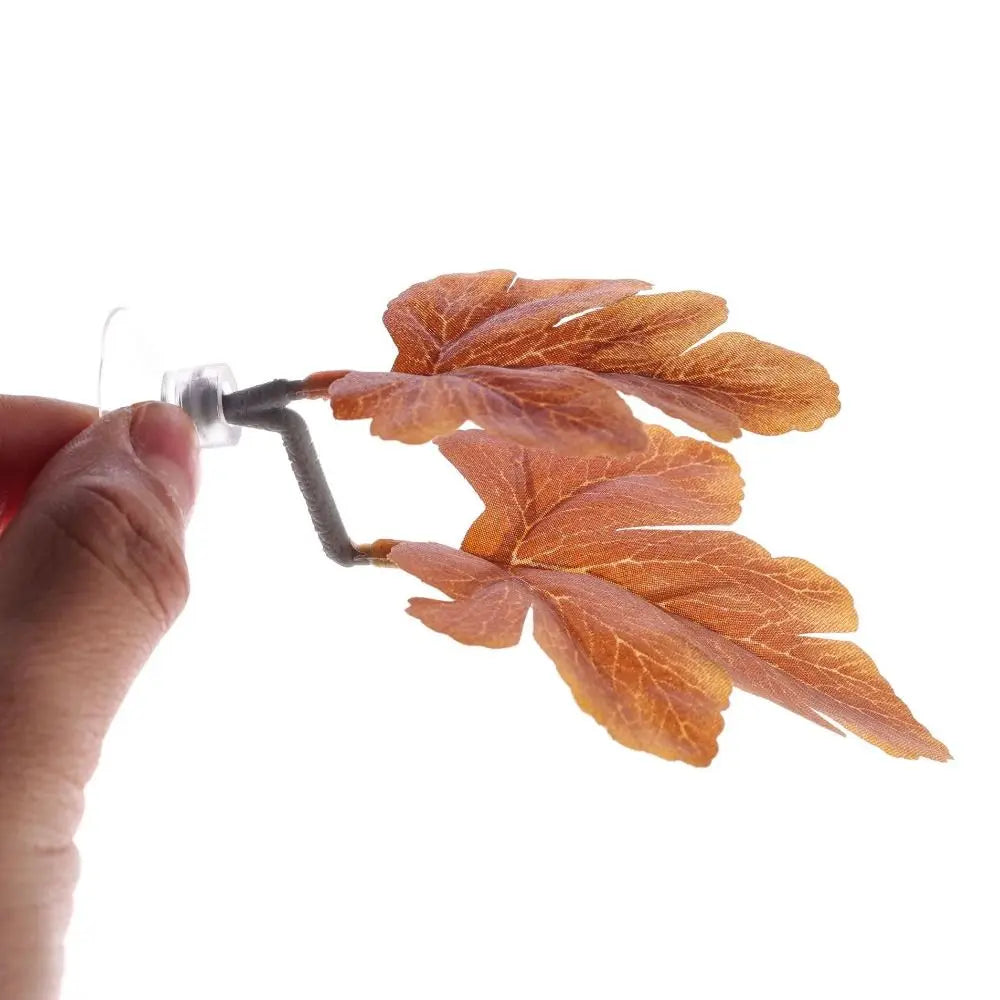 Aquariums Decor Plastic Betta Fish Rest Leaf with Suction Cups Creative Aquarium Landscaping Simulated Artificial Plants Home
